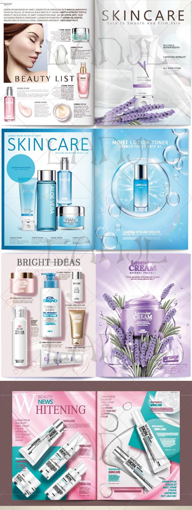 H-37高端化妝品護(hù)膚品畫冊排版設(shè)計(jì)模板 提升品牌視覺魅力