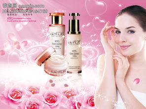 高清化妝品與玫瑰主題PSD設計素材下載，智勝分享優質模板